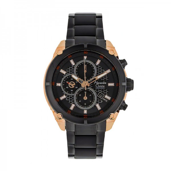 Alexandre Christie AC 6490 Rosegold Black MCBBRBA